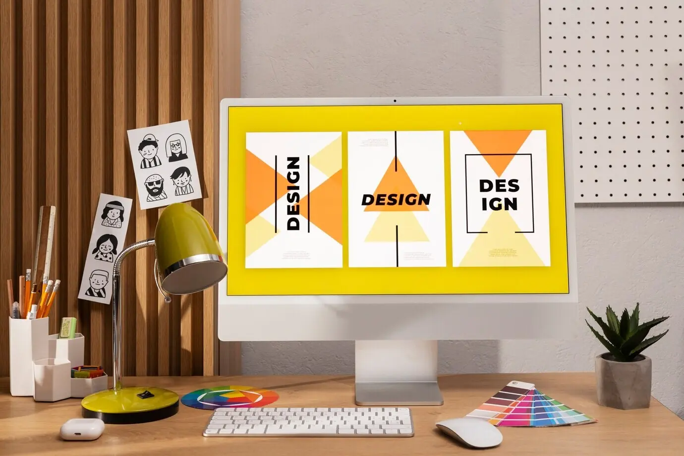 Stillleben des Grafikdesign-Tags